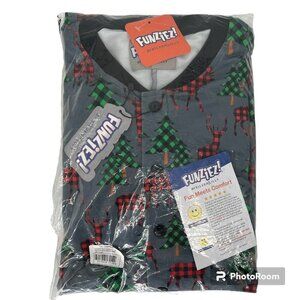 Funziez Onepiece Jumper  ‎ Don't Moose With Me Flapjacks Grey Gray NEW